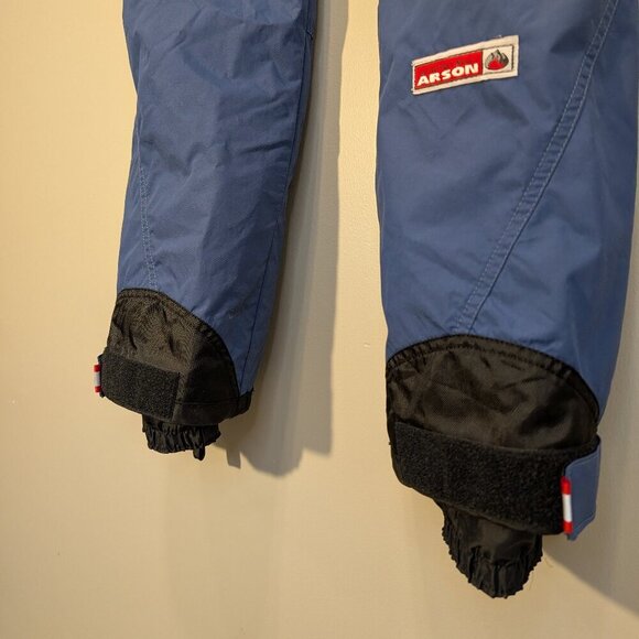 Arson Ski Pants Blue Vented Pockets Fleece Lined Winter Snow Ski Gear - Size S - Picture 5 of 9